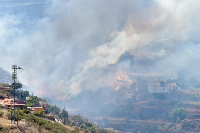 11-08-2019 Artenara. Segundo día del incendio en la cumbre  | 11/08/2019 | Fotógrafo: Andrés Cruz