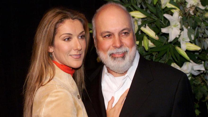 Celine Dion junto a su marido René Angelil.