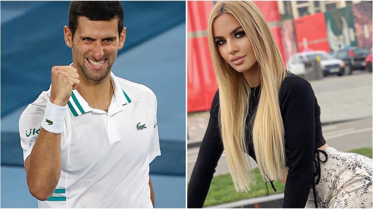 Novak Djokovic y la modelo Natalija Scékic.