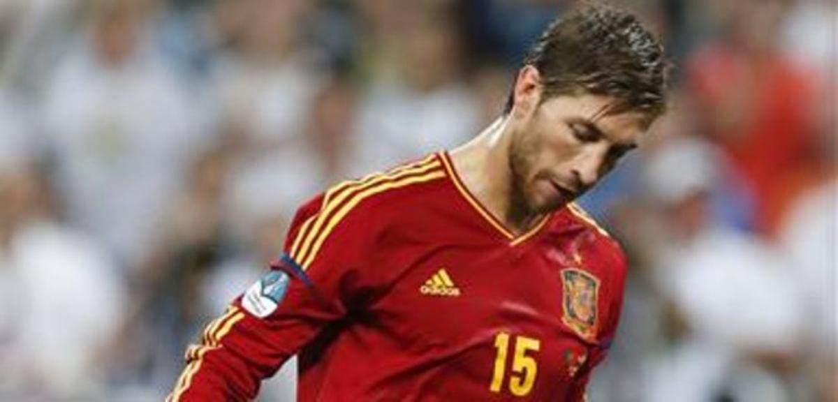 Ramos, al llançar el seu penal. Ramos, al llançar el seu penal.