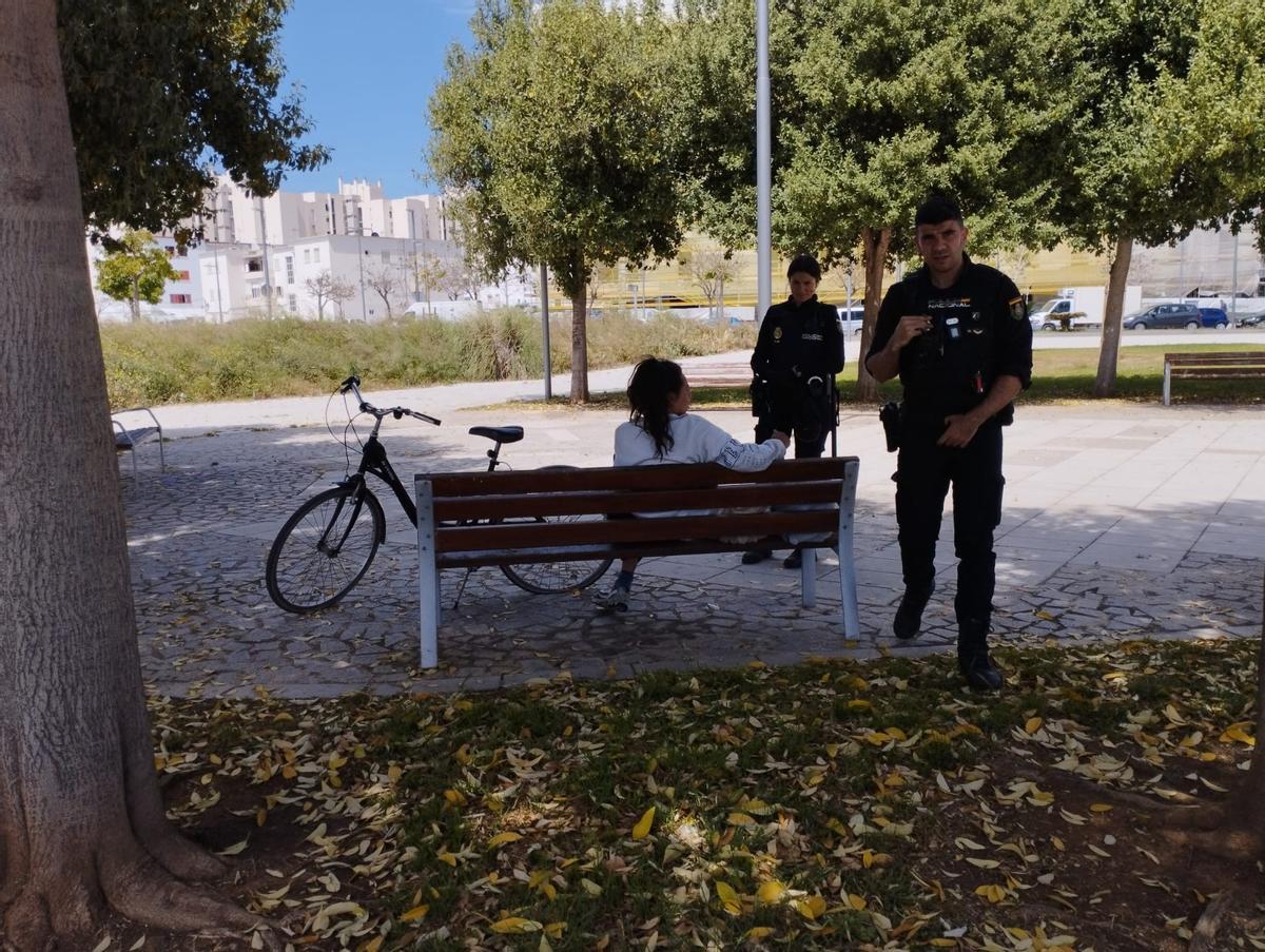 La Policía recuperó una de las bicis robadas unos días después.