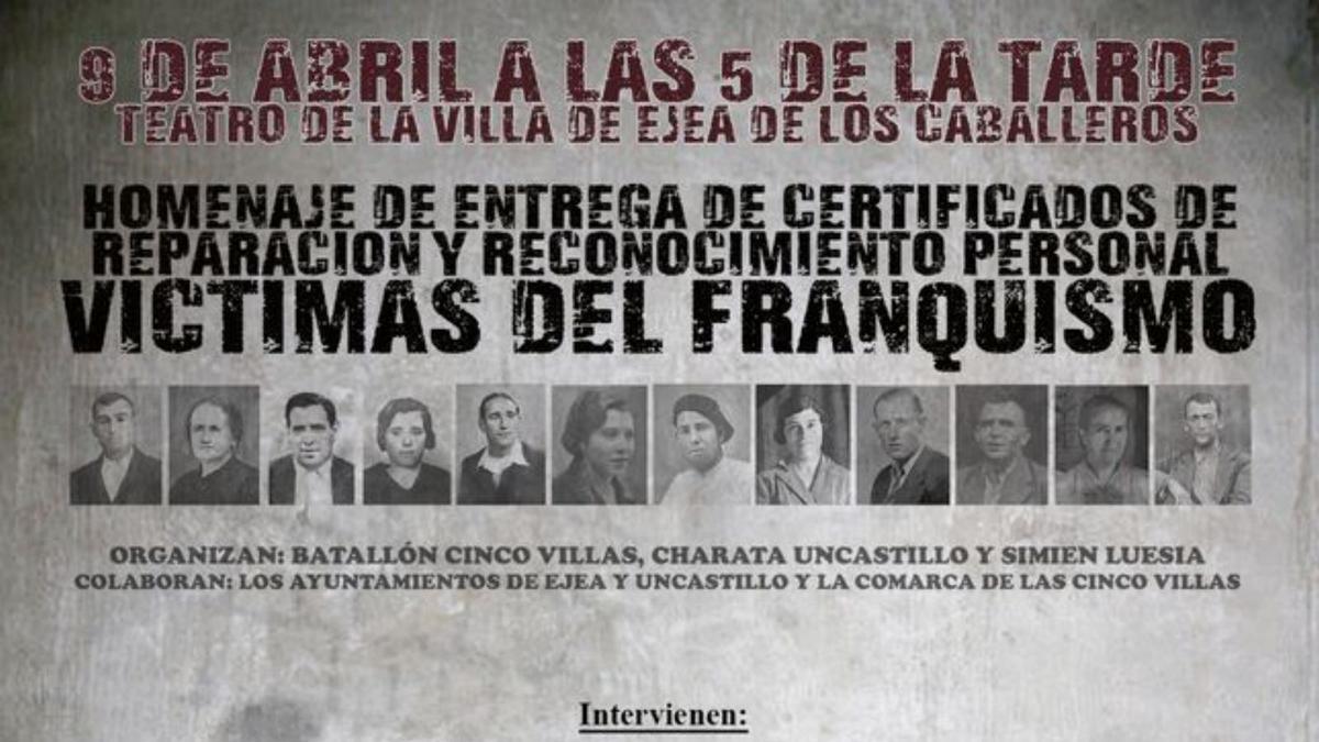 Ejea homenajeará a 50 víctimas del franquismo | SERVICIO ESPECIAL