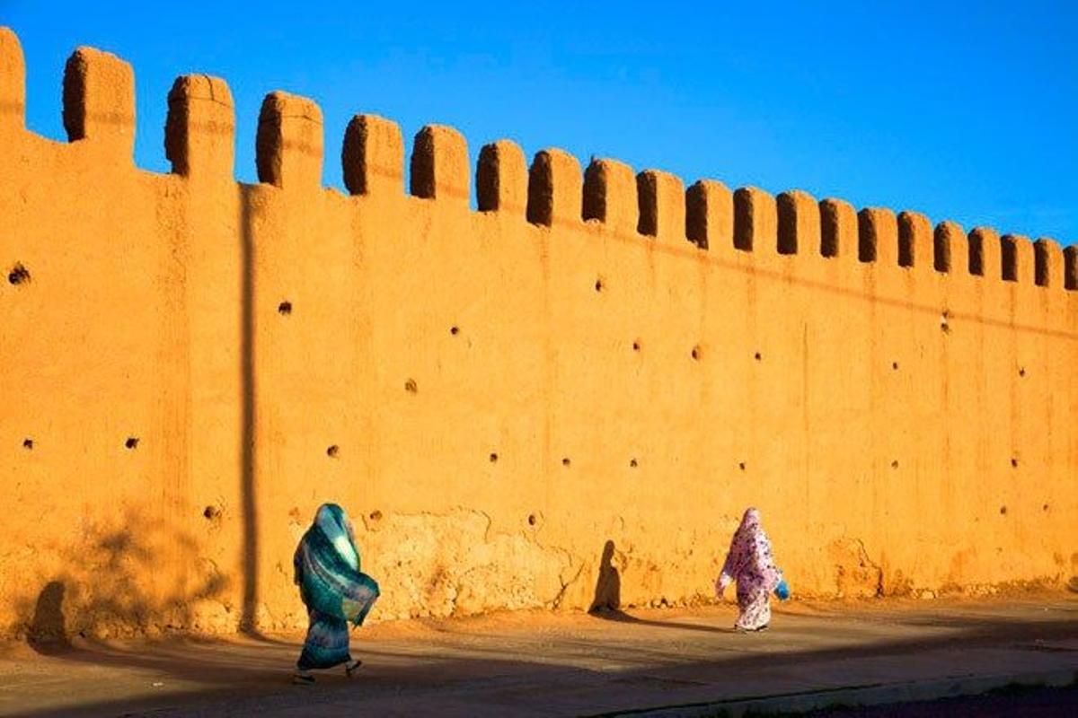 La antigua muralla de Tiznit