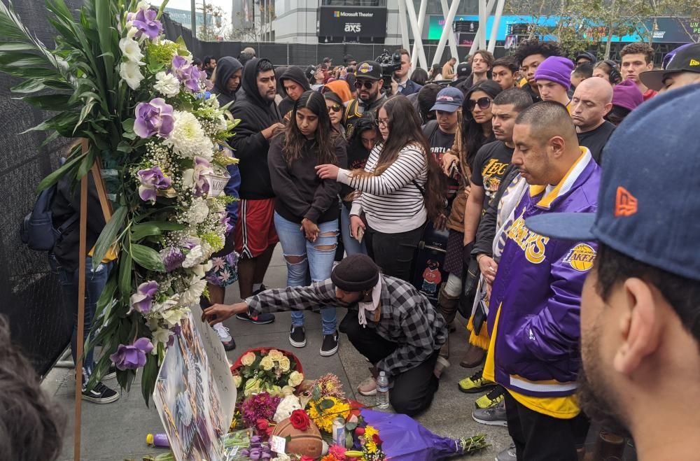 Luto en la NBA y en las calles por Kobe Bryant