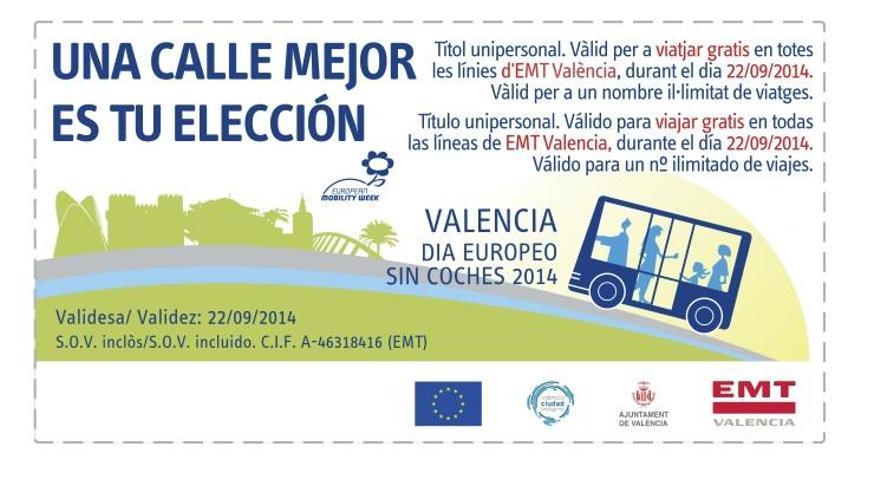 Valencia | El bus de la EMT y Valenbisi, sin límite de viajes en el Día sin  Coche