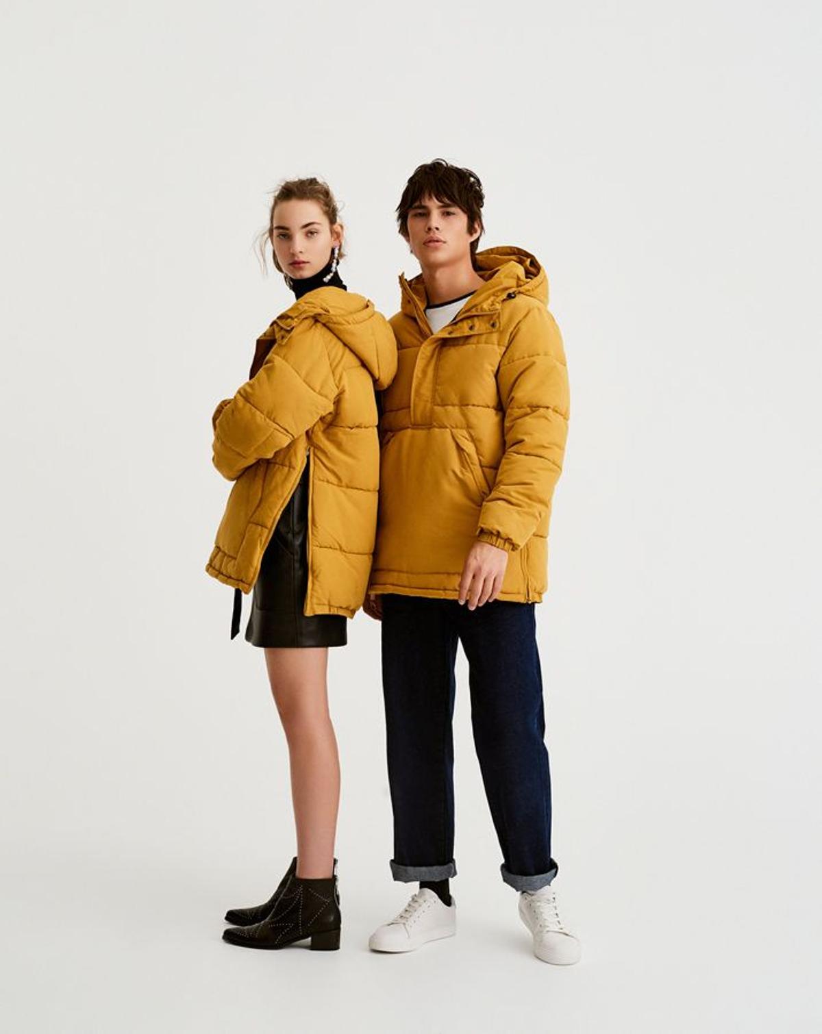 Colección 'unisex' de Pull&amp;Bear: abrigo acolchado