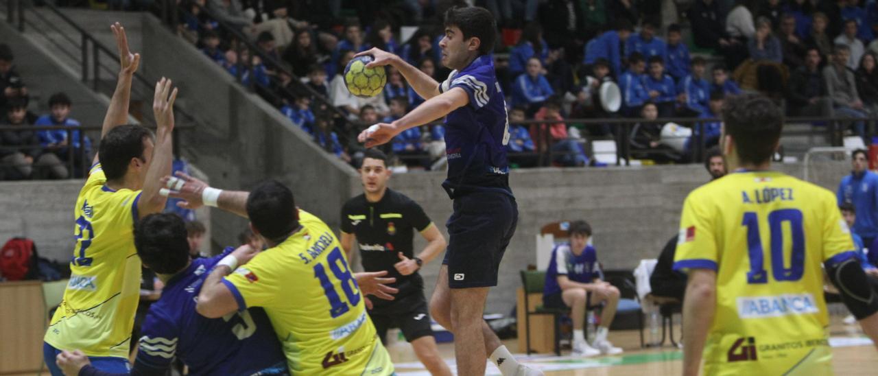 Un partido anterior del Bueu Atlético en su pista, ante el Granitos Ibéricos.