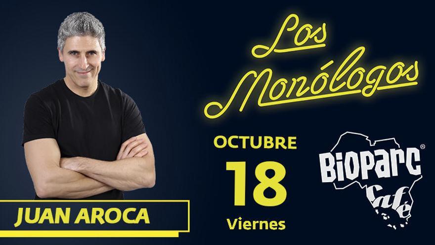 Juan Aroca será en encargado de abrir la nueva temporada de Los Monólogos en Bioparc Café.