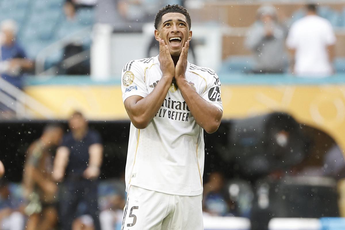 Jude Bellingham, jugador del Real Madrid, durante un partido del Mundial de Clubes.
