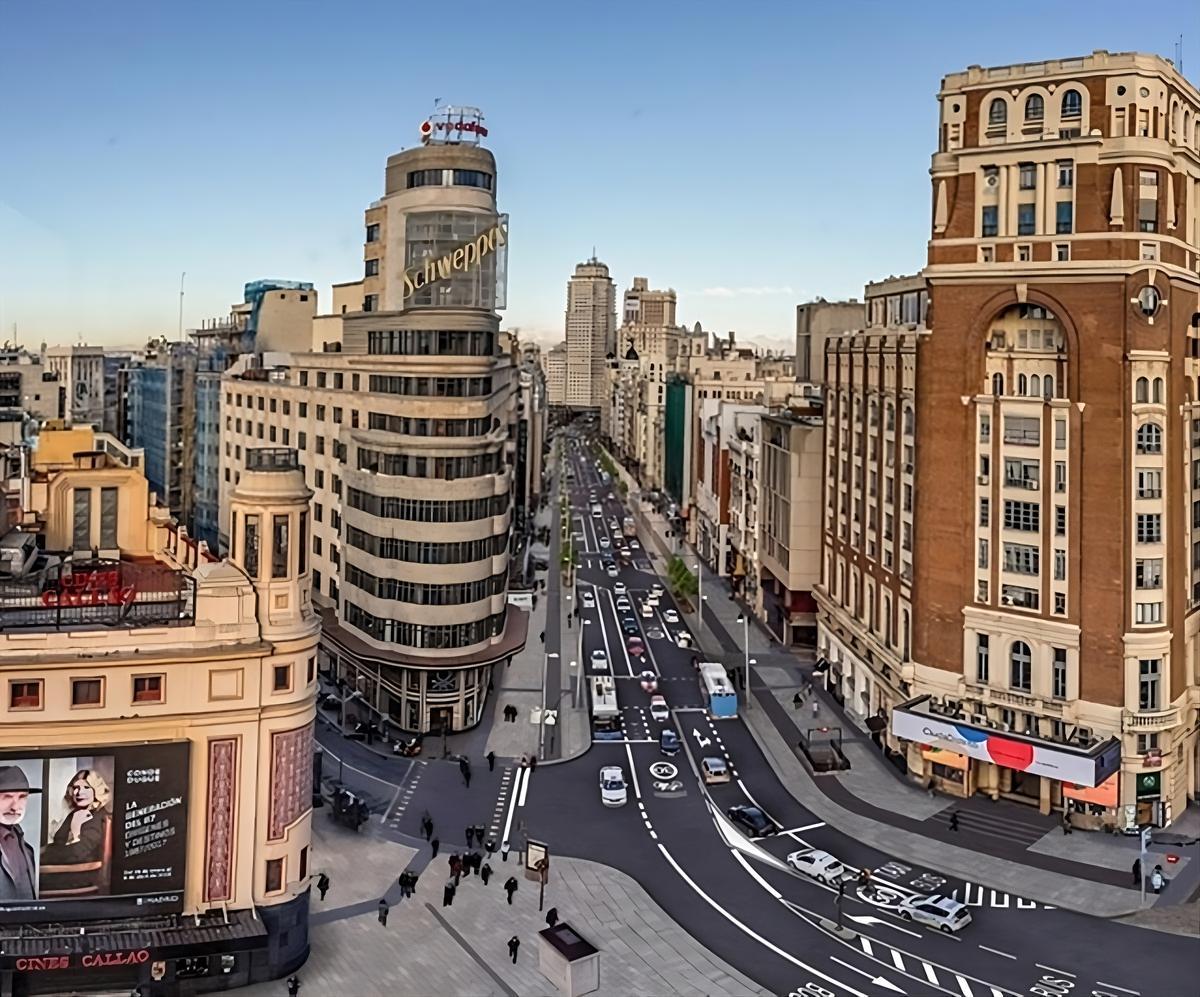 Imagen de la Gran Vía de Madrid.