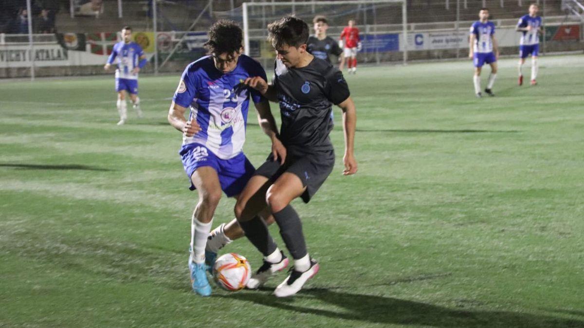 Una imatge del partit d’ahir entre el Figueres i el Girona B