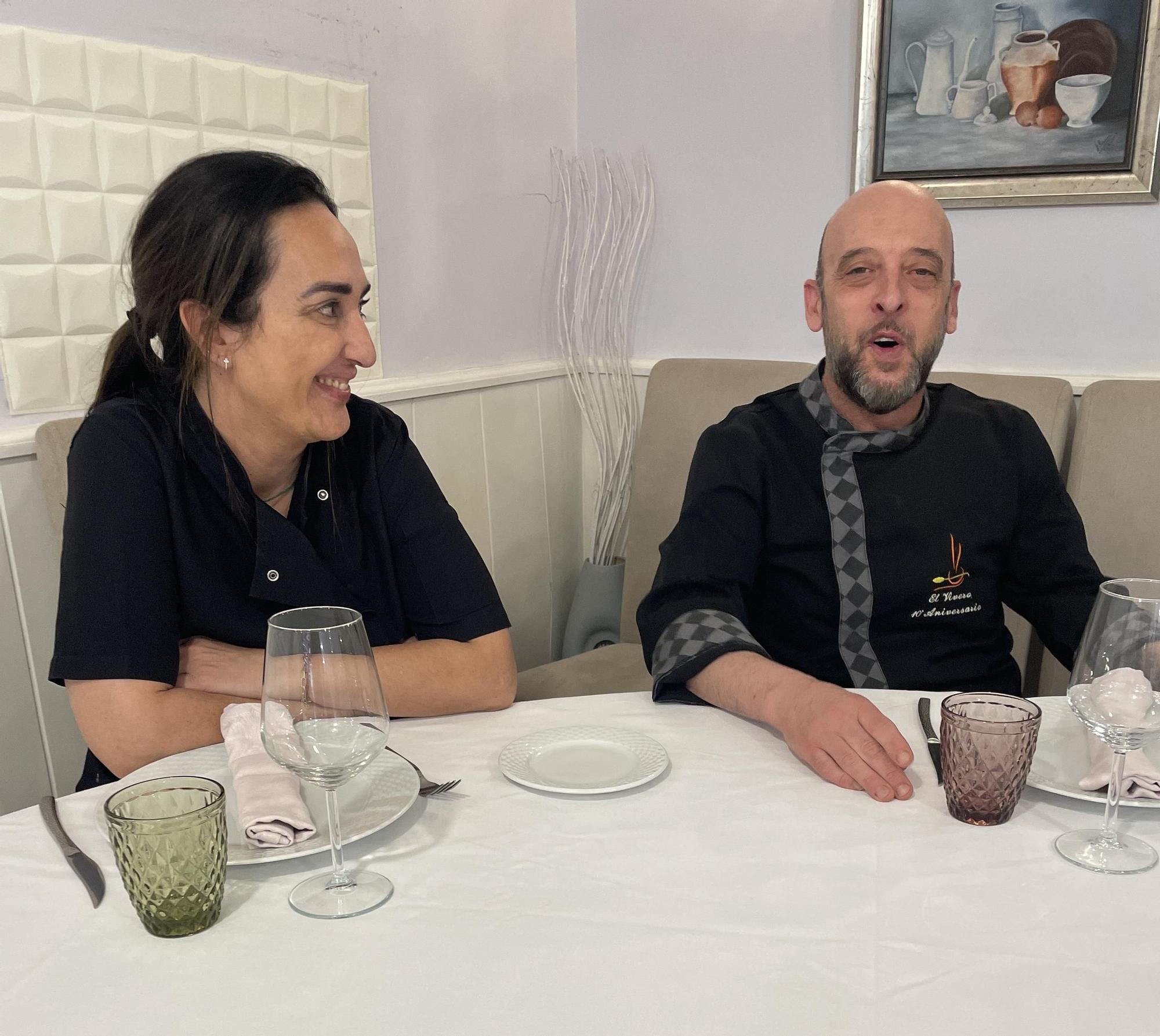 Anabel Mora y Antonio Márquez, en El Vivero.