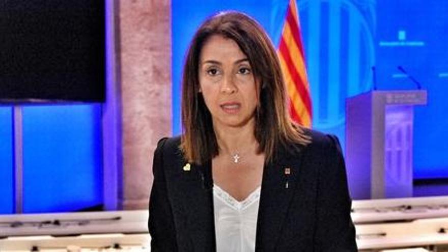 La portaveu del govern de Catalunya, Meritxell Budó