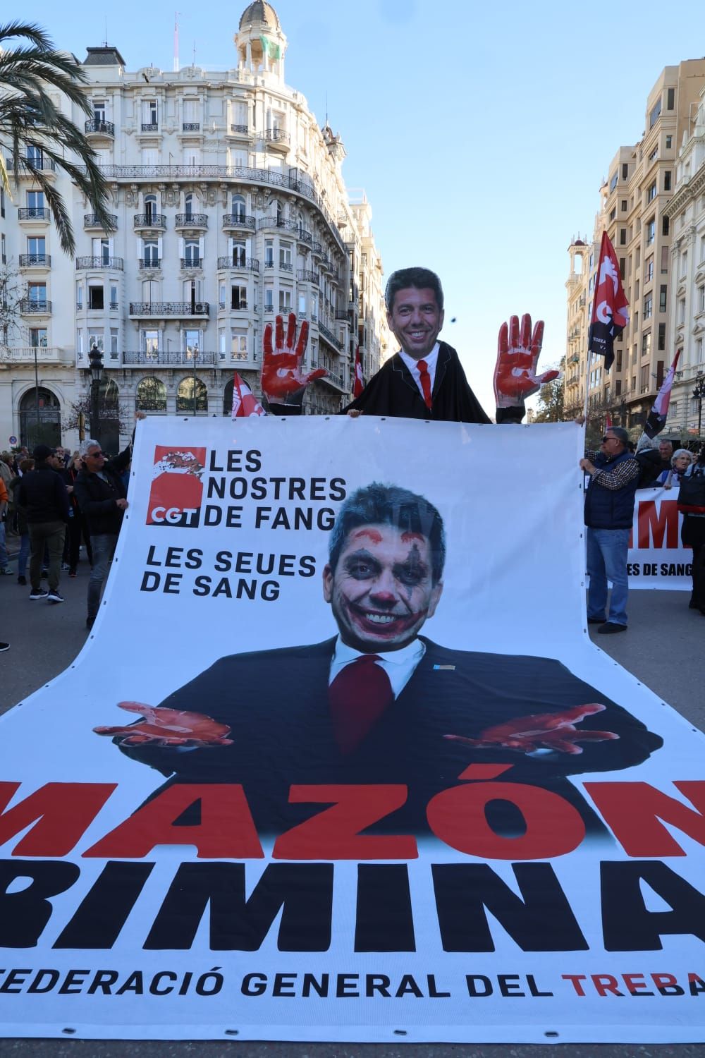 Sexta manifestación contra Carlos Mazón por la gestión de la dana