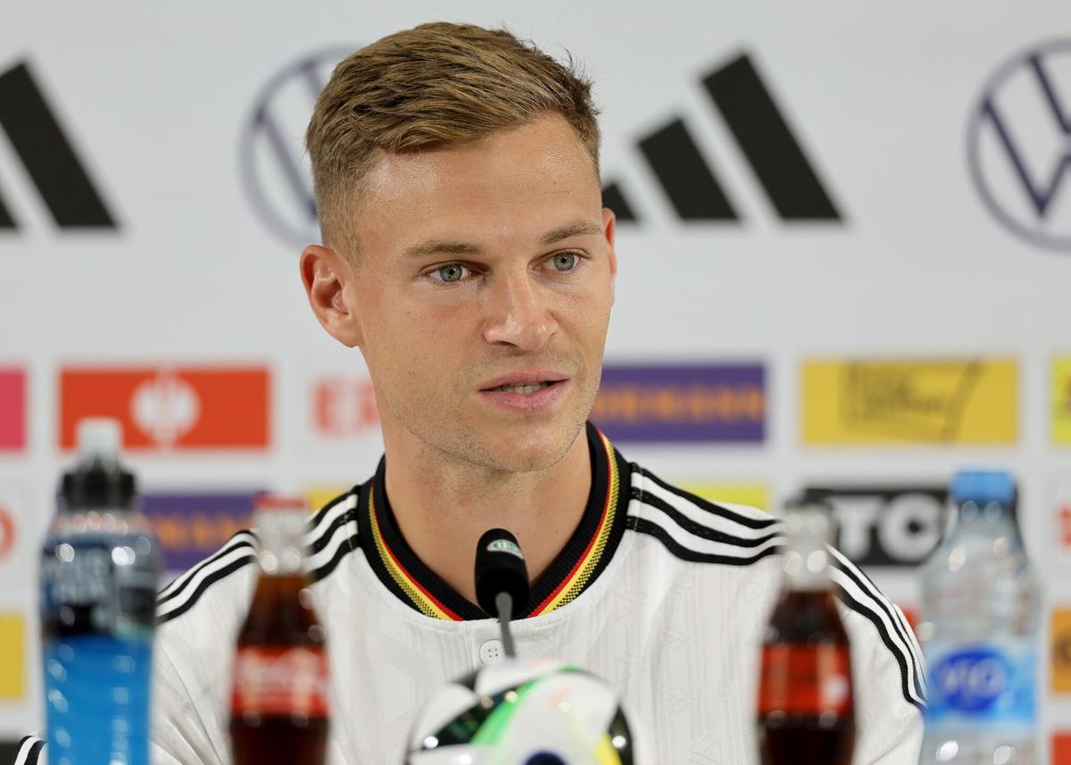 El capitán de la selección alemana de fútbol, Joshua Kimmich, durante una rueda de prensa el pasado mes de septiembre.