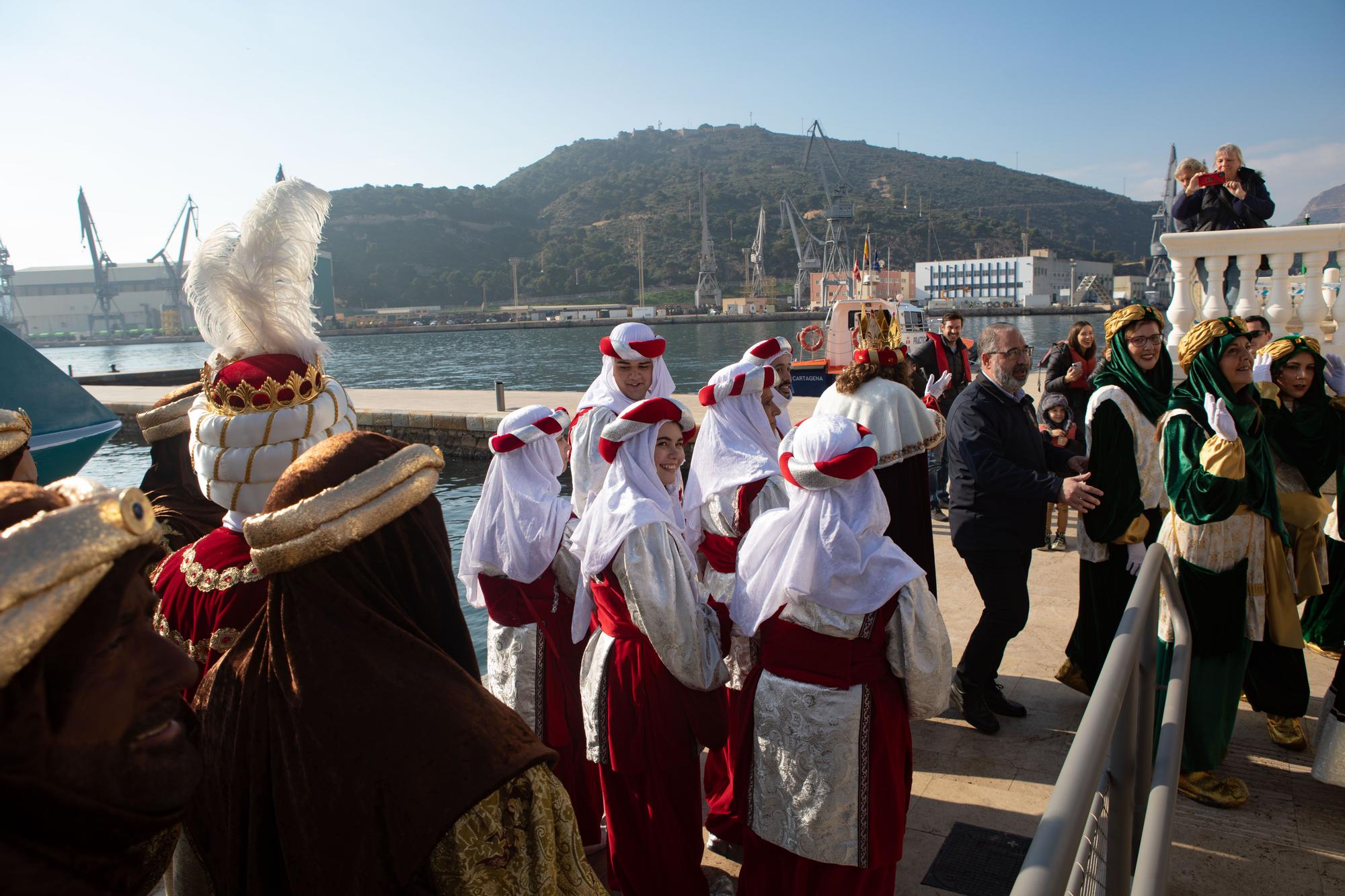 Los Reyes Magos desembarcan en Cartagena