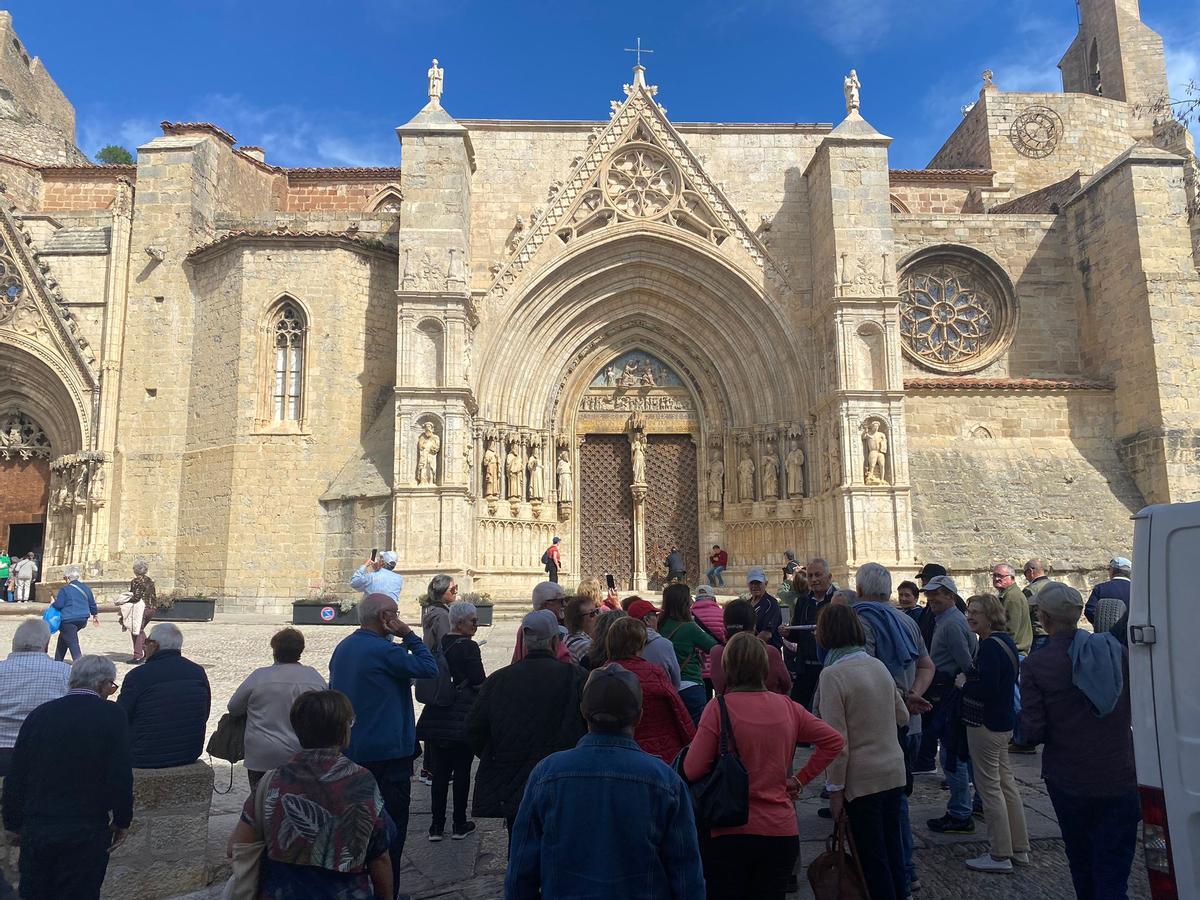 Imagen de Morella esta semana, con visitas a la Iglesia