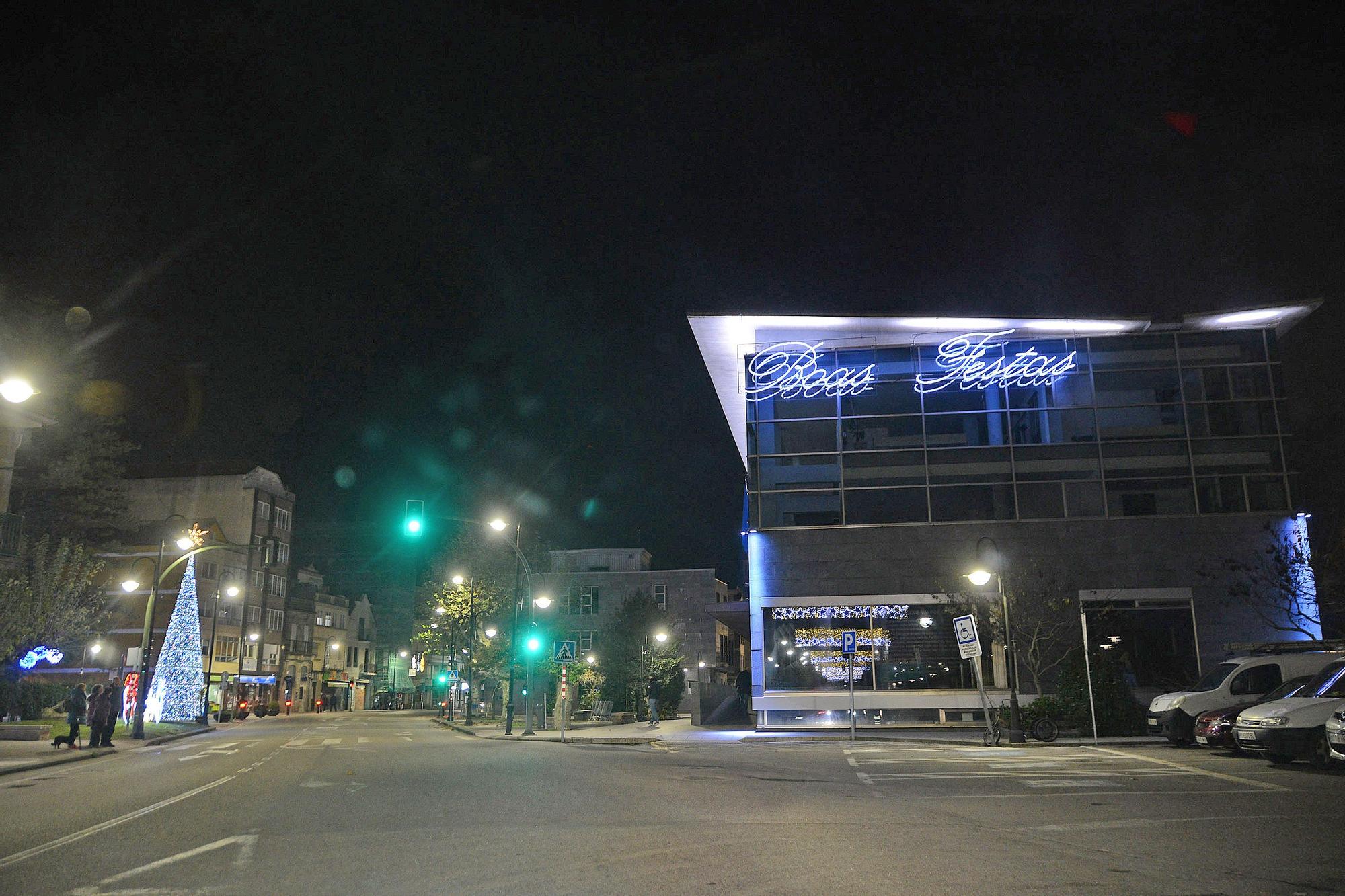 La iluminación navideña en O Morrazo. Las luces en Cangas