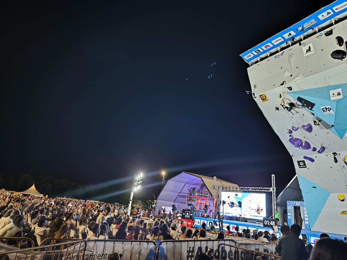 La Música de Santander SMusic en la Copa del Mundo de Escalada, en Alcobendas
