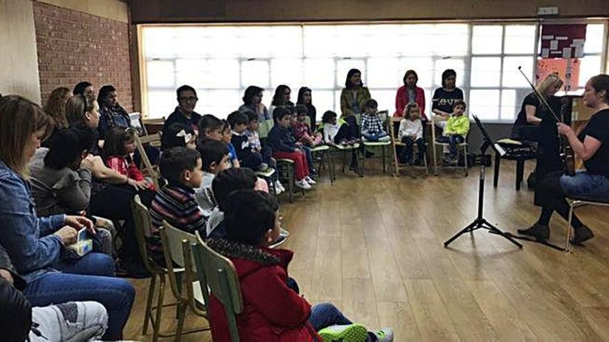 Uno de los grupos de niños de entre tres y cuatro años, disfrutando de un taller didáctico.