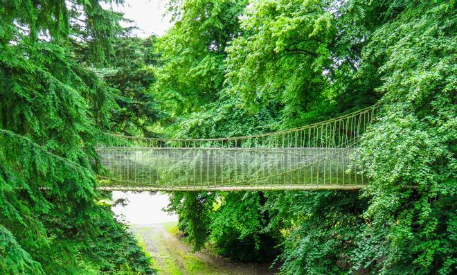 Puente colgante del Jardín de Alnwick, The poison garden, el jardín venenoso