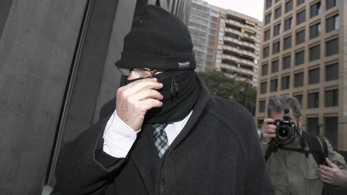 Joaquim Benítez, en febrero, en los alrededores de la Ciutat de la Justícia de Barcelona.