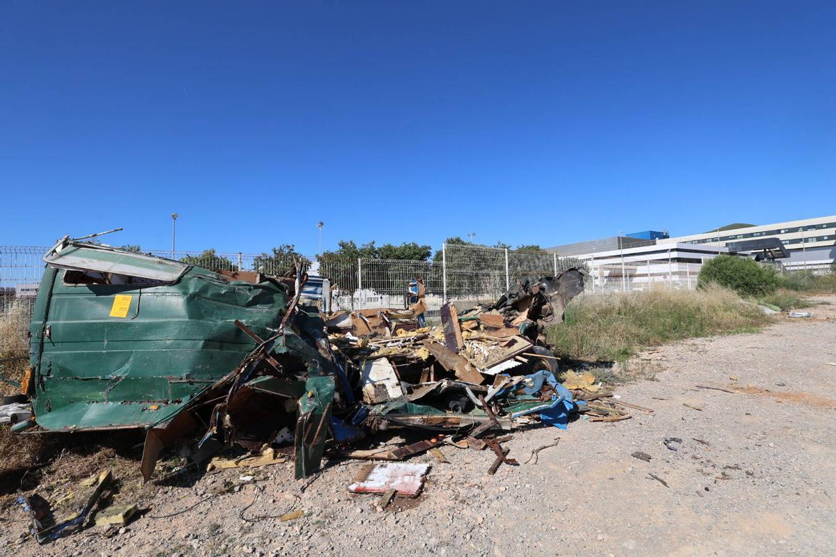 Todas las imágenes del asentamiento de caravanas en sa Jovería en Ibiza