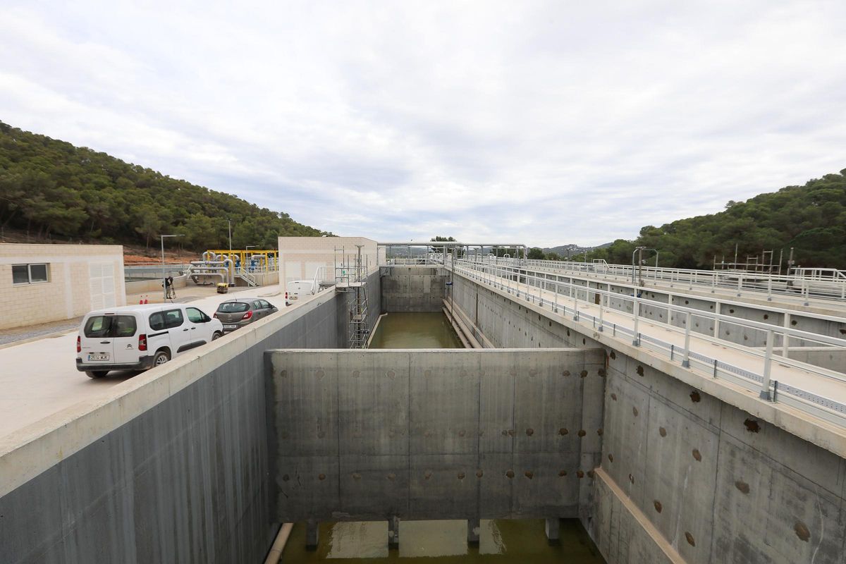 Instalaciones de la nueva depuradora de Ibiza.