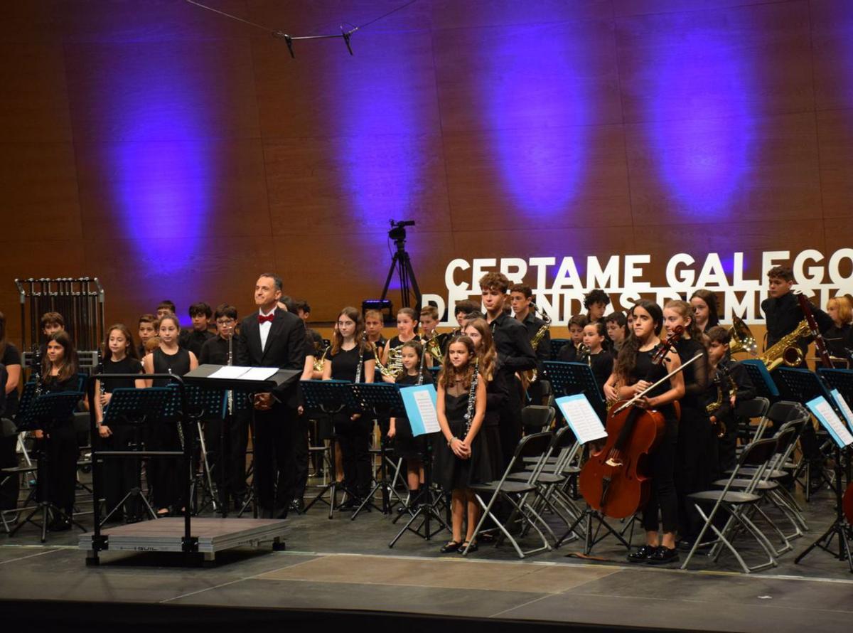 Banda infantil de la Unión
Musical de Meaño.
| Tino Hermida