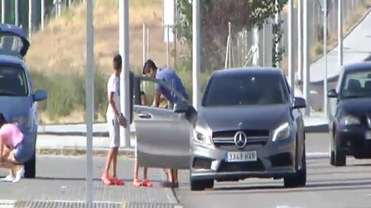 Arbeloa se entrenó en solitario en las instalaciones del Madrid