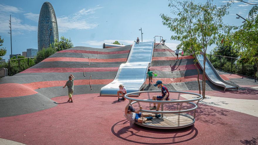 Parque infantil en Barcelona