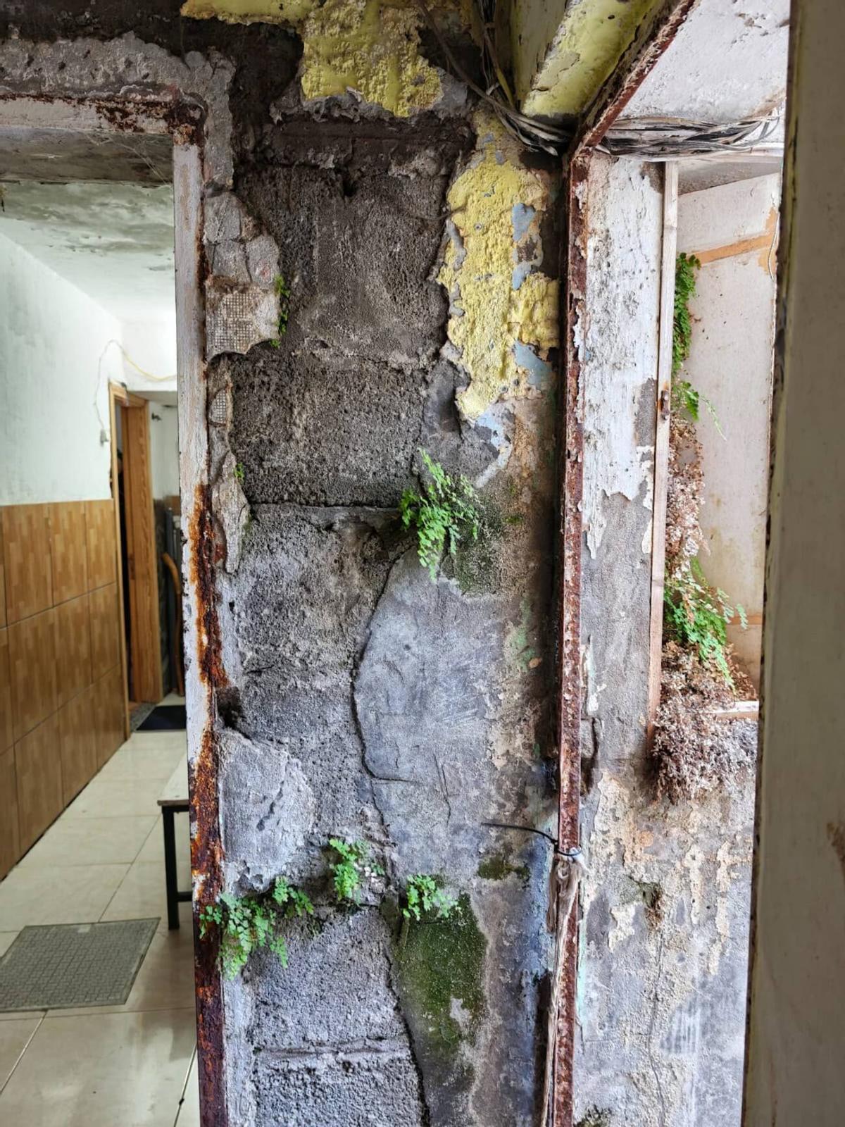 Deterioro de viviendas en la barriada de San Francisco de Las Palmas de Gran Canaria