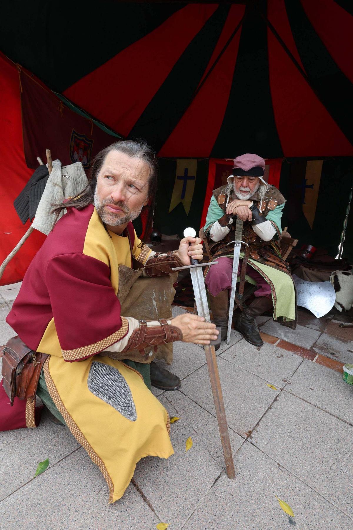 Lluvia y viento en la jornada del sábado en la Ibiza Medieval