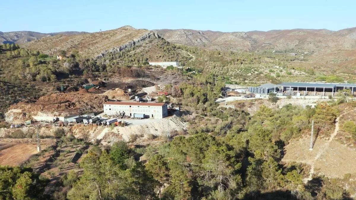 La planta de biogás de Llutxent.