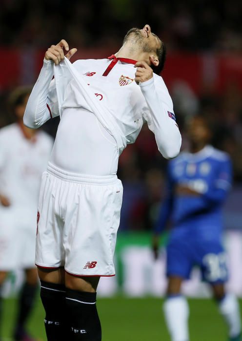 Imágenes del partido entre Sevilla y Juventus.