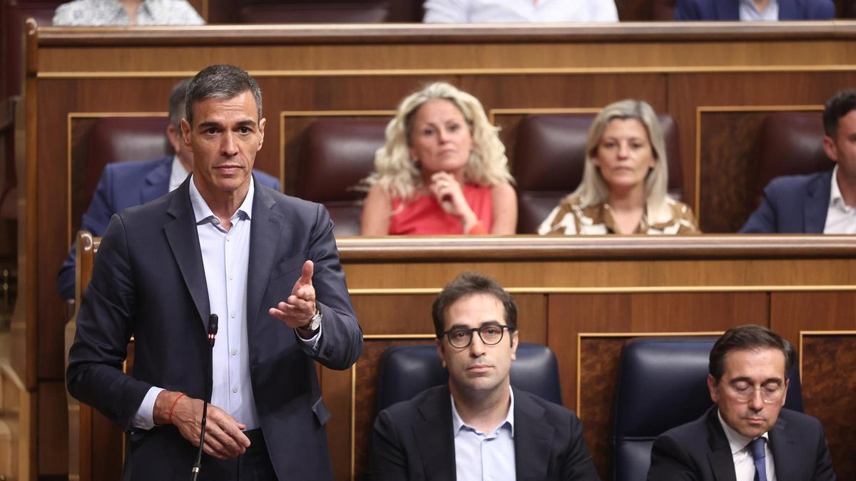 Sánchez reprocha a Abascal que Vox no reprobase a Barcala por Les Naus