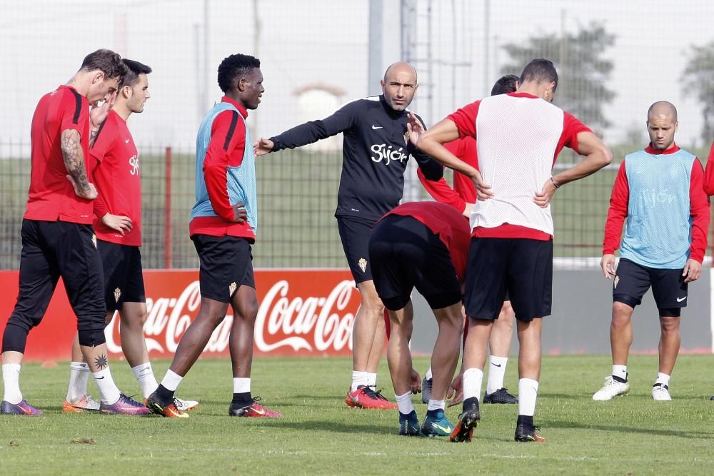 Entrenamiento del Sporting del 01/11/2016