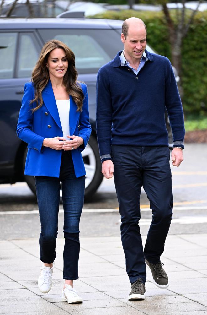 Kate Middleton y el príncipe William durante un evento oficial