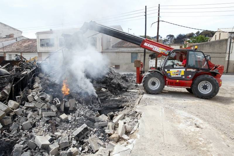 Imágenes del incendio en Alcañiz