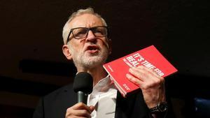 El líder del Partido Laborista, Jeremy Corbyn, durante un acto de campaña este martes.