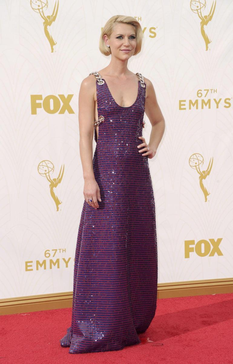 Emmy 2015: Claire Danes con vestido de Prada