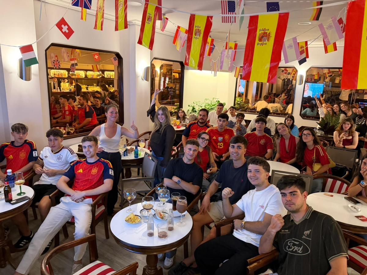 El España-Uruguay en el ocio nocturno de Vigo