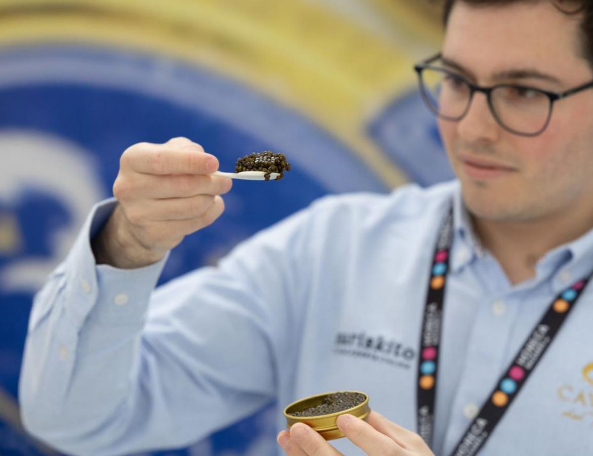 Caviar en uno de los estands de la última edición de la feria.