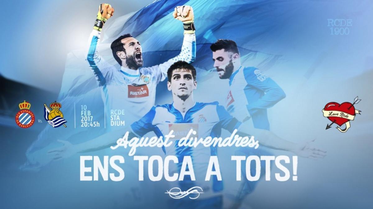 El Espanyol pone en marcha una campaña para apoyar al equipo el viernes en Cornellà