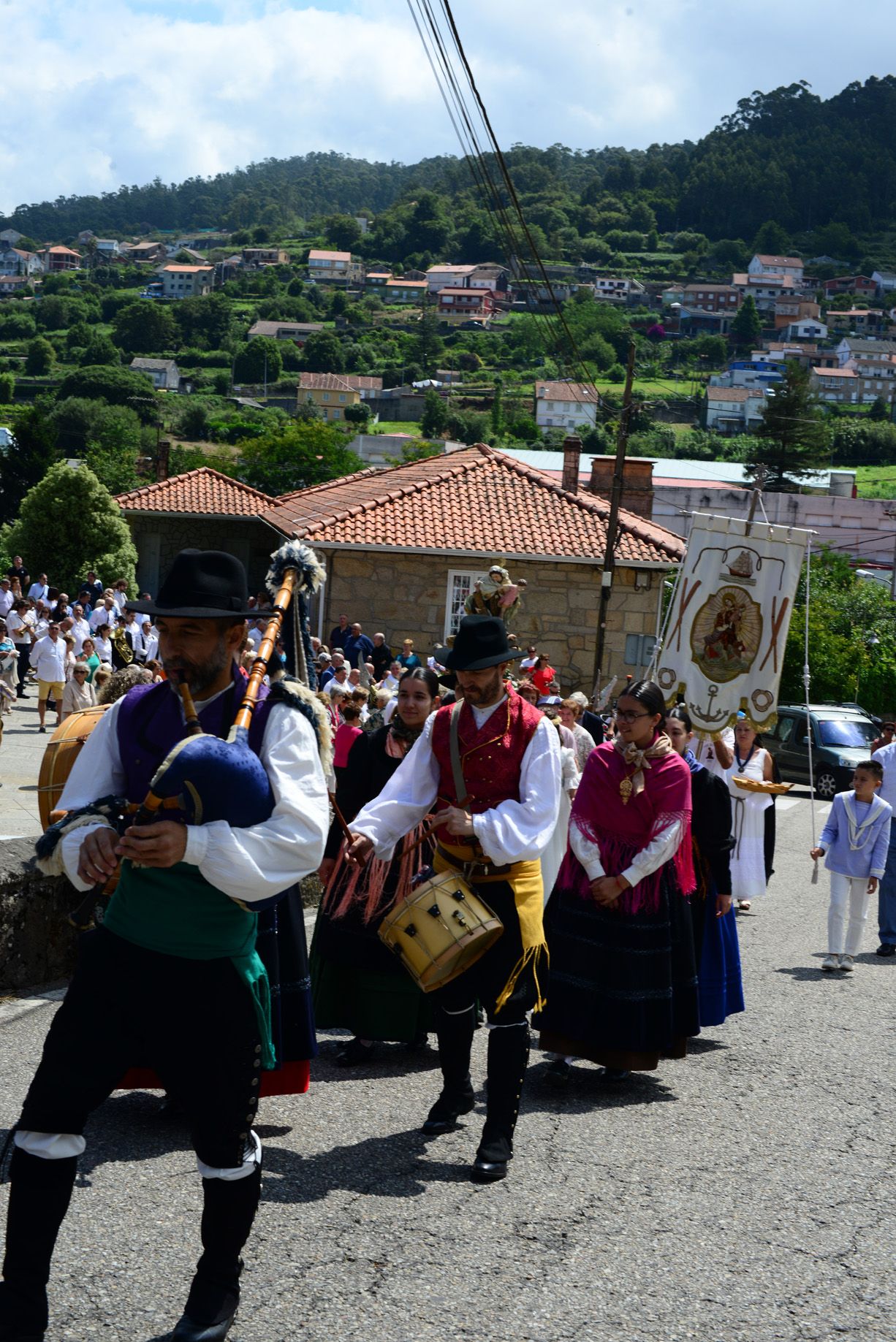 Las celebraciones en honor a la Virgen del Carmen en O Morrazo. La procesión en Bueu