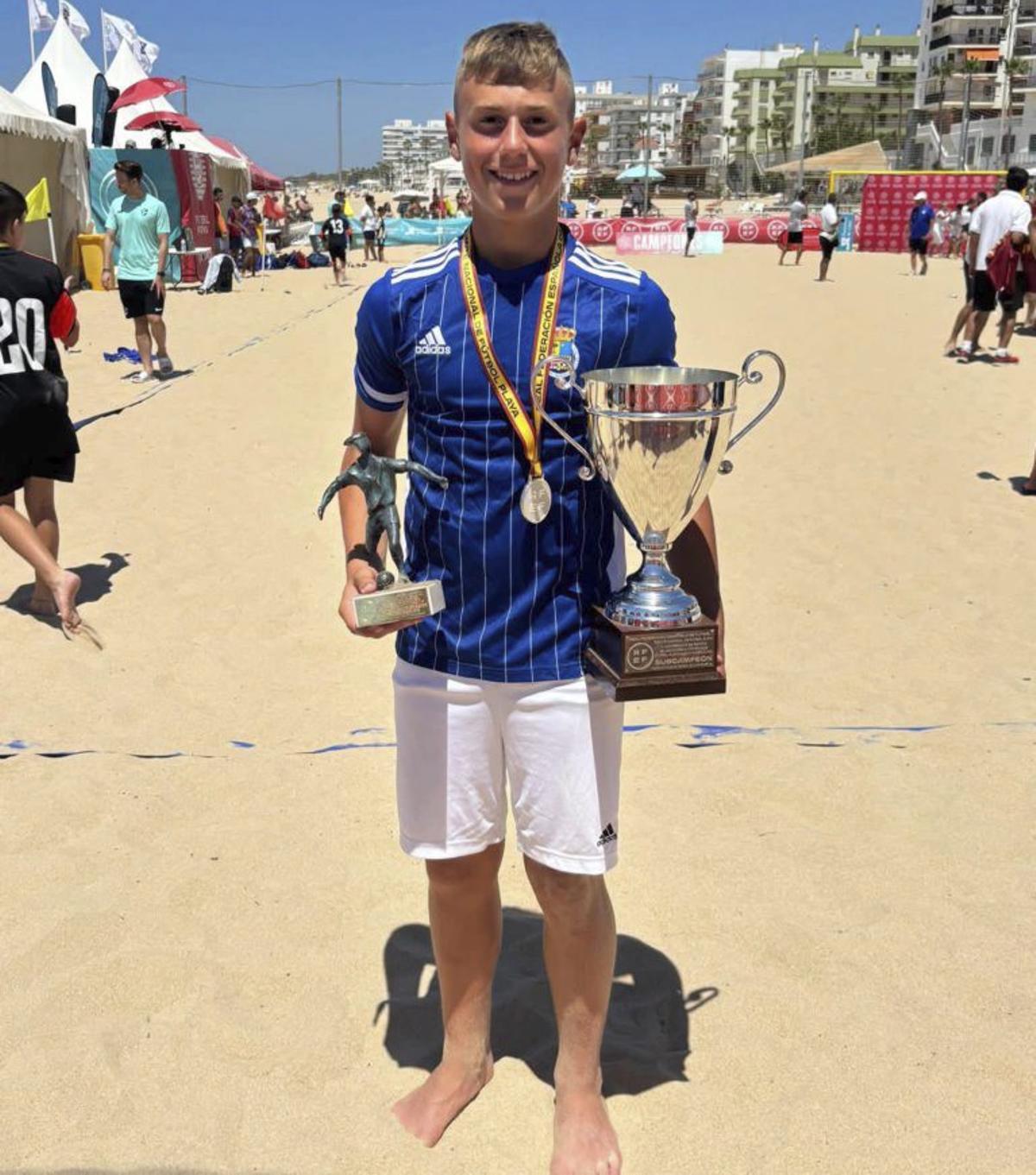 El mallenero Jon Cuadal fue el máximo goleador.