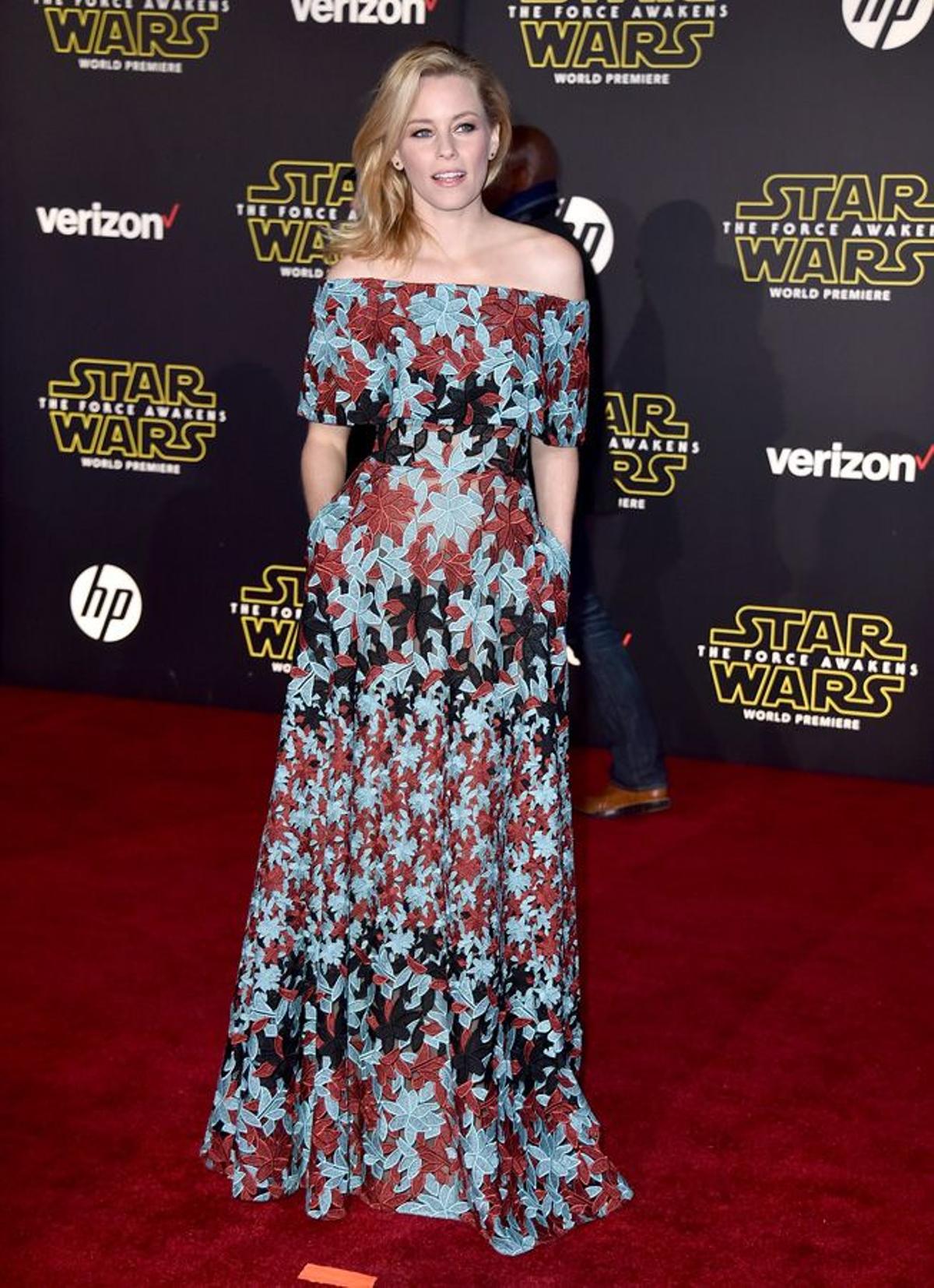 Elizabeth Banks en el estreno mundial de Star Wars en Nueva York