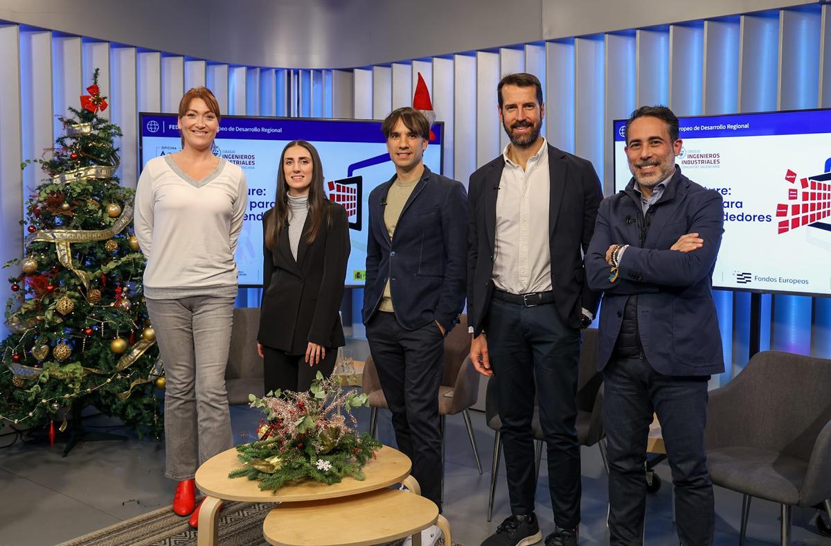 De izquierda a derecha: Bea Carrascosa, Verónica Larrieux, Héctor Badal, José Luis Galdón y Miguel Ángel Cintas