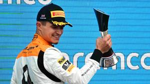 Lando Norris, satisfecho con el podio