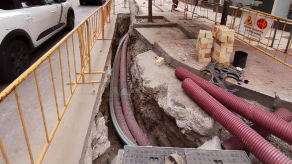 Obras de Endesa en La Trinidad.